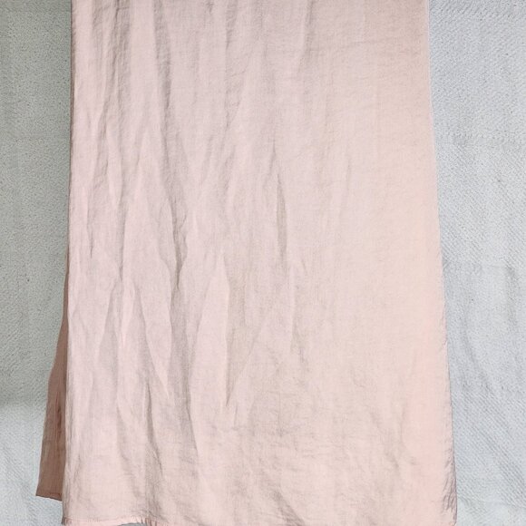 Massimo Blush Pink Ruffle Cap Sleeve Keyhole Front and Back Poly Top Size XS - Picture 10 of 16